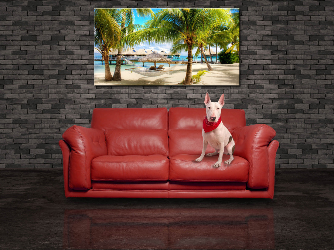 Tropical Beach Resort Impression sur toile