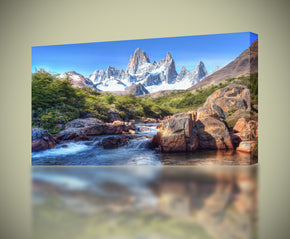 Mountain River Canvas Print Giclee
