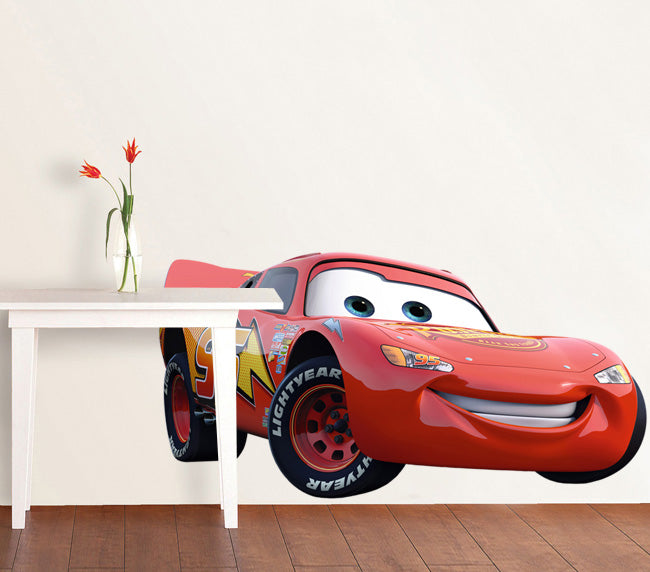 Lightning McQueen Disney Cars Movie Wall Sticker Autocollant C126