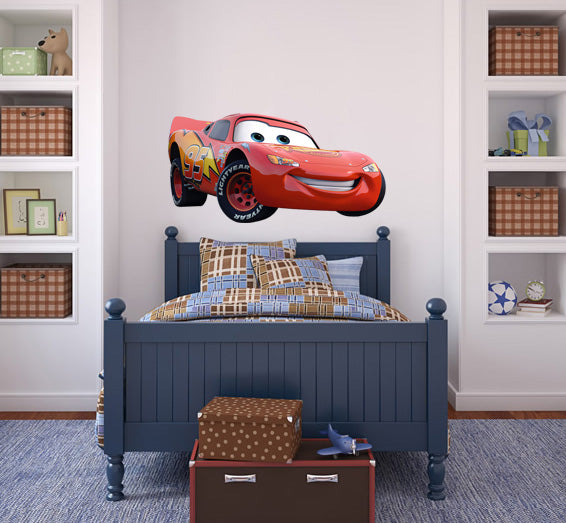Lightning McQueen Disney Cars Movie Wall Sticker Autocollant C126