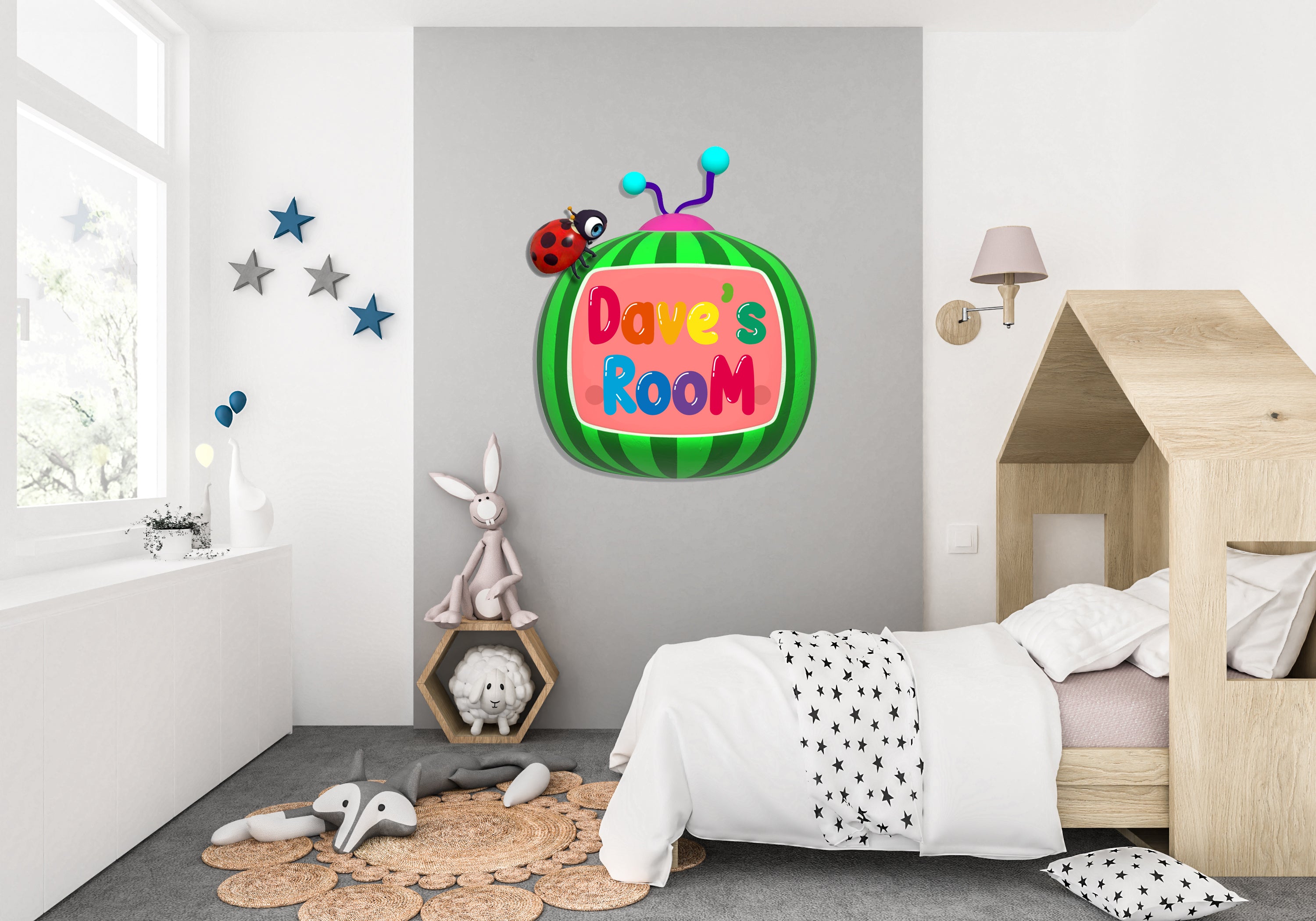 Pikachu Personnalisé Custom Name Wall Sticker Decal WP46
