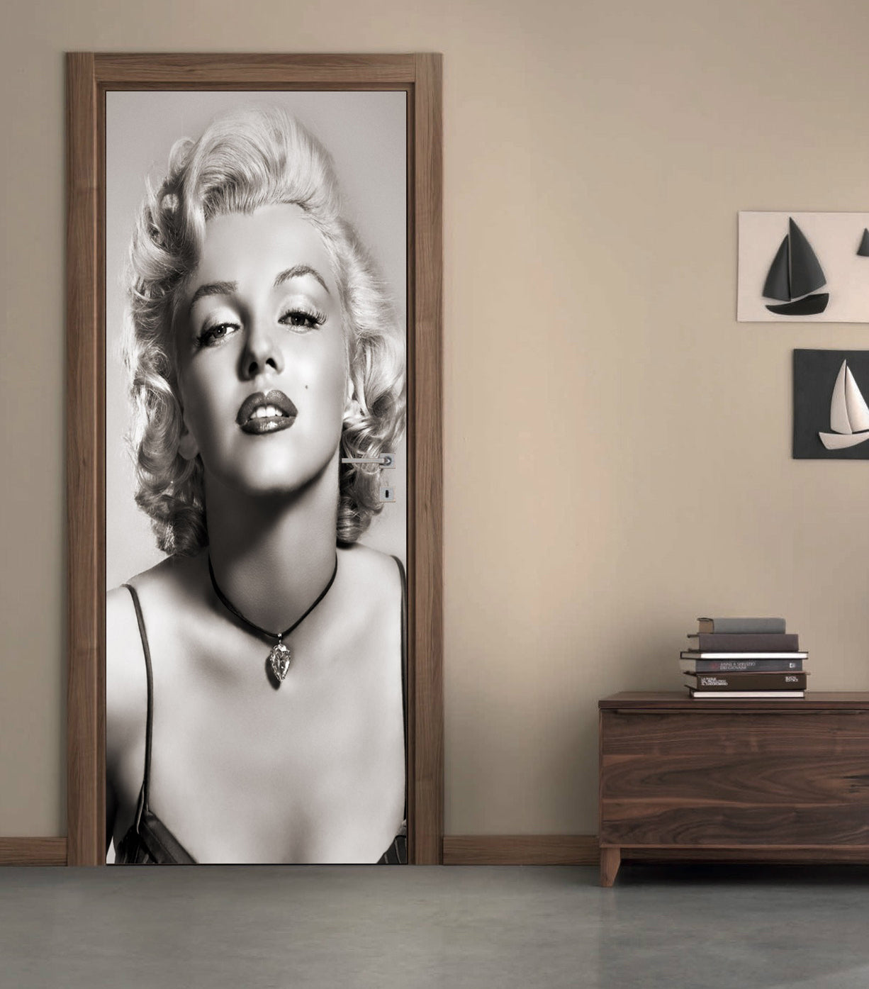 Marilyn Monroe Nom personnalisé DOOR WRAP Decal Removable Sticker D118