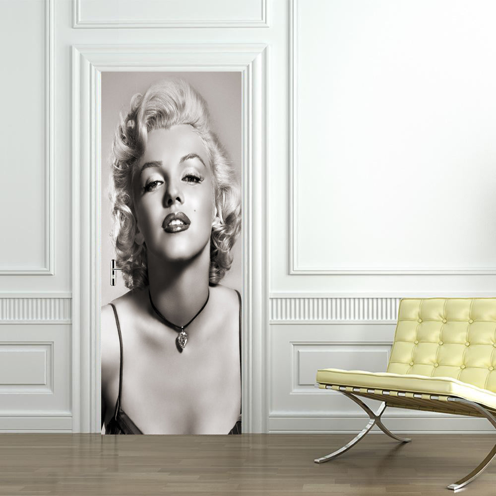 Marilyn Monroe Nom personnalisé DOOR WRAP Decal Removable Sticker D118