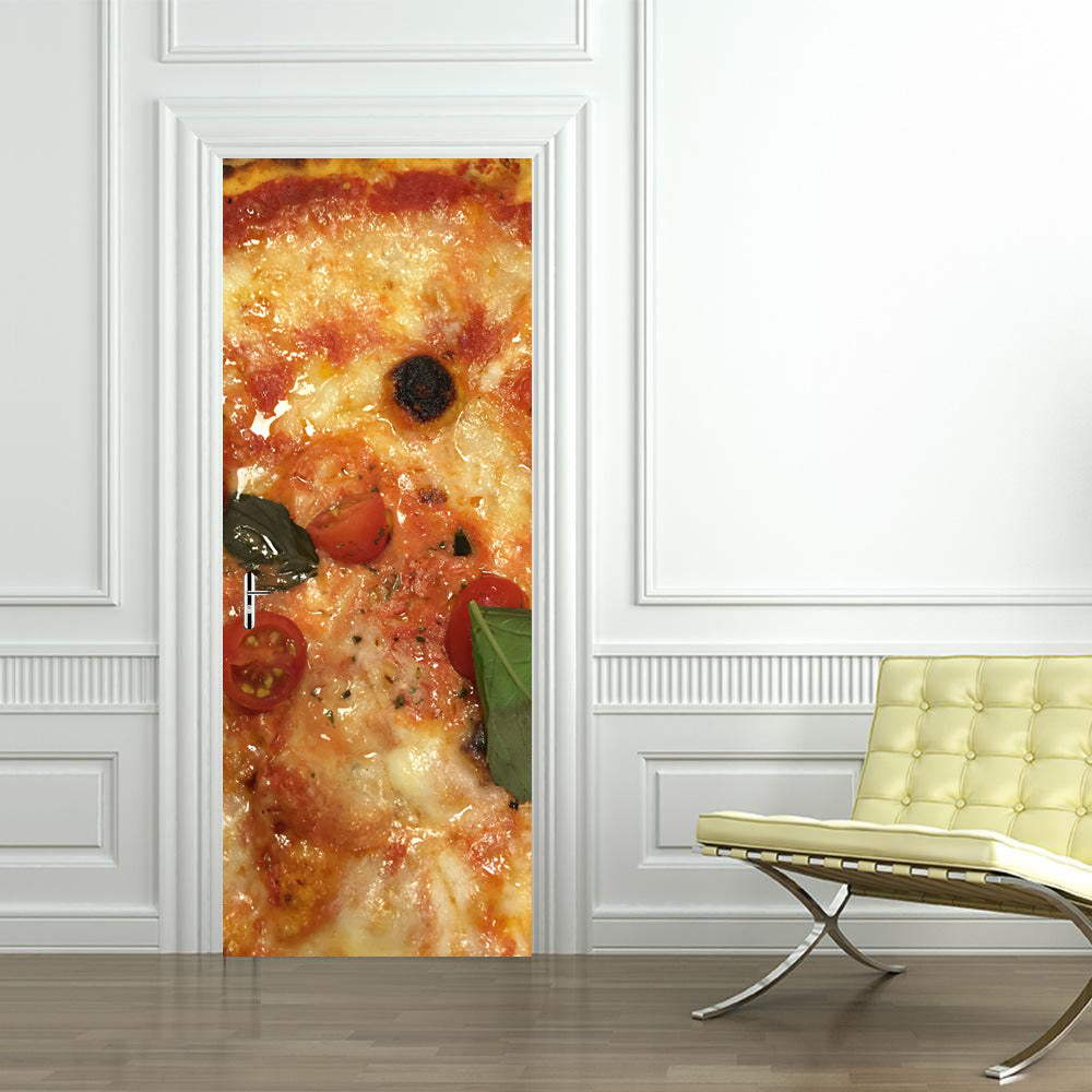 Pizza DIY DOOR WRAP Decal Removable Sticker D124