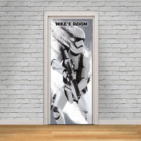 Star Wars Stormtrooper Personalized Name DOOR WRAP Decal Removable Sticker D125