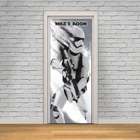 Star Wars Stormtrooper Nom personnalisé DOOR WRAP Decal Removable Sticker D125