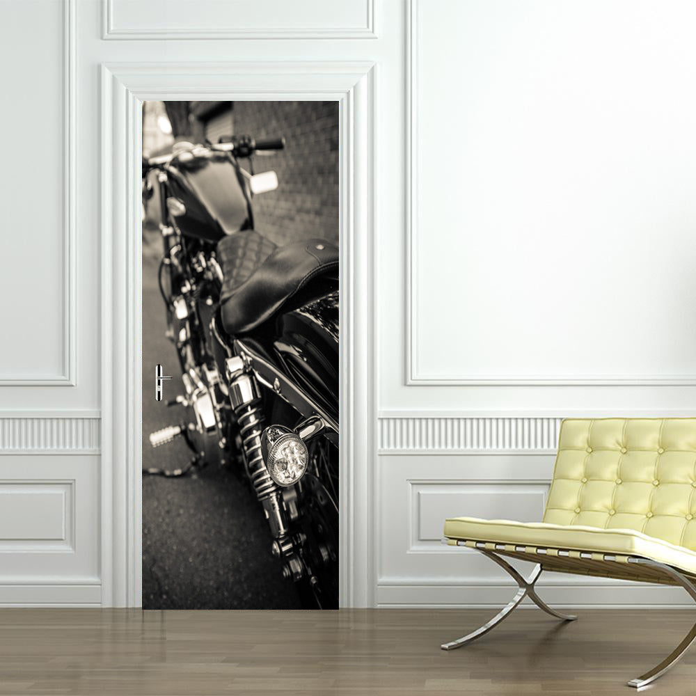 Motorcycle DIY DOOR WRAP Decal Removable Sticker D146