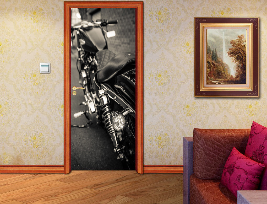 Motorcycle DIY DOOR WRAP Decal Removable Sticker D146