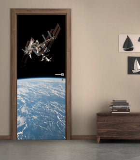 Earth From Space DIY DOOR WRAP Decal Removable Sticker D166