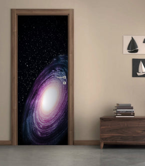 Space Galaxy DIY DOOR WRAP Decal Removable Sticker D170