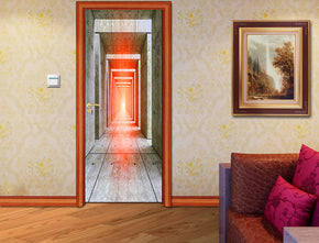 Endless Tunnel DIY DOOR WRAP Decal Removable Sticker D185