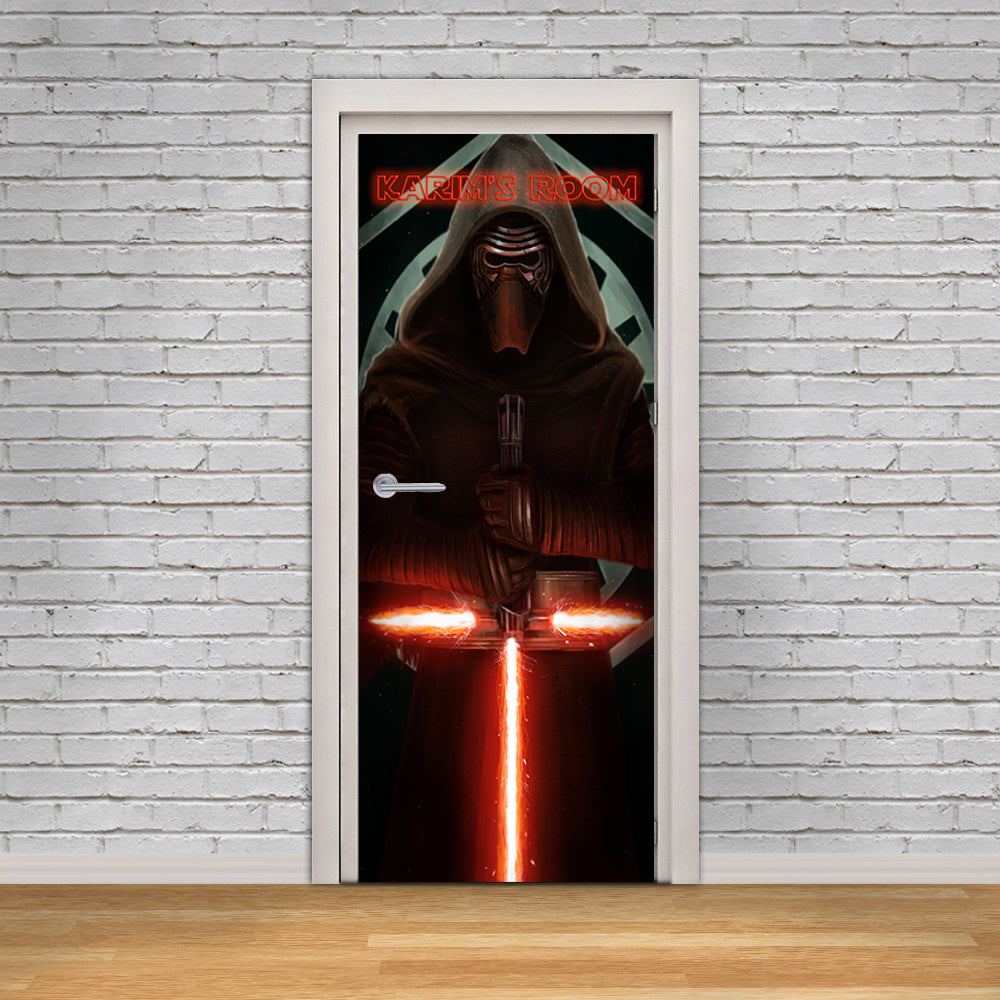 Star Wars Kylo Ren nom personnalisé porte enveloppe autocollant amovible autocollant D188