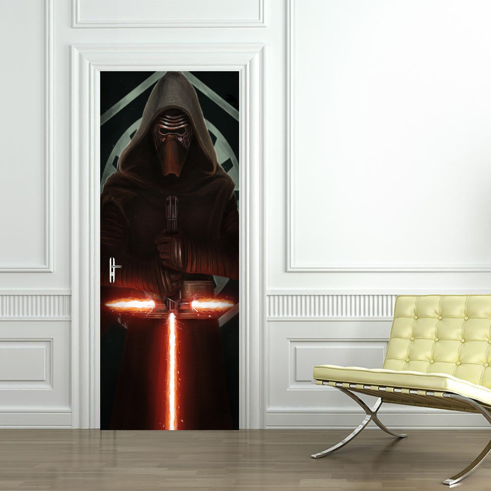 Star Wars Kylo Ren nom personnalisé porte enveloppe autocollant amovible autocollant D188