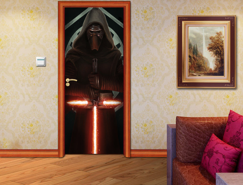Star Wars Kylo Ren nom personnalisé porte enveloppe autocollant amovible autocollant D188