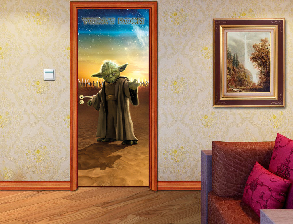 Star Wars Personalized Name DOOR WRAP Decal Removable Sticker D194