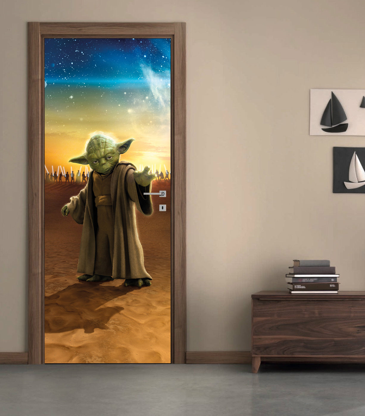 Star Wars Personalized Name DOOR WRAP Decal Removable Sticker D194