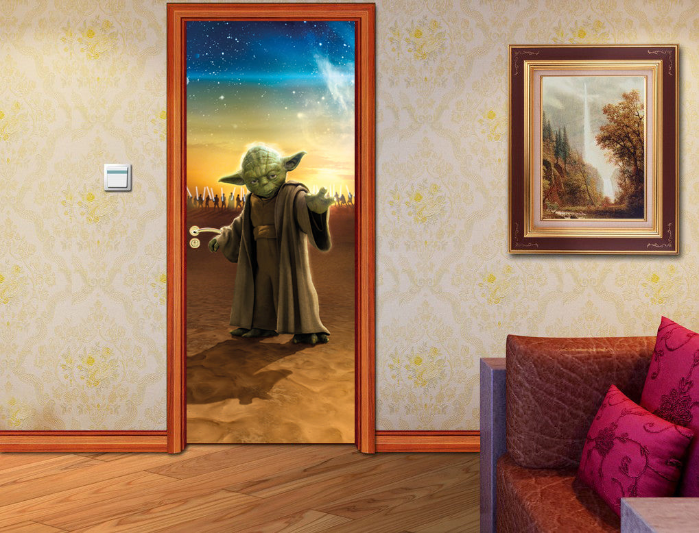 Star Wars Personalized Name DOOR WRAP Decal Removable Sticker D194