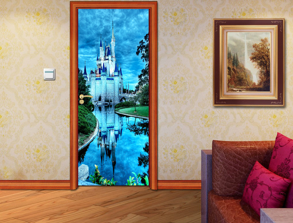 Princess Castle DOOR Wallpaper Decal Removable Sticker D195
