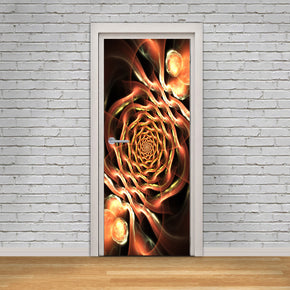 Tribal Bubbles Glow DIY DOOR WRAP Decal Removable Sticker D204