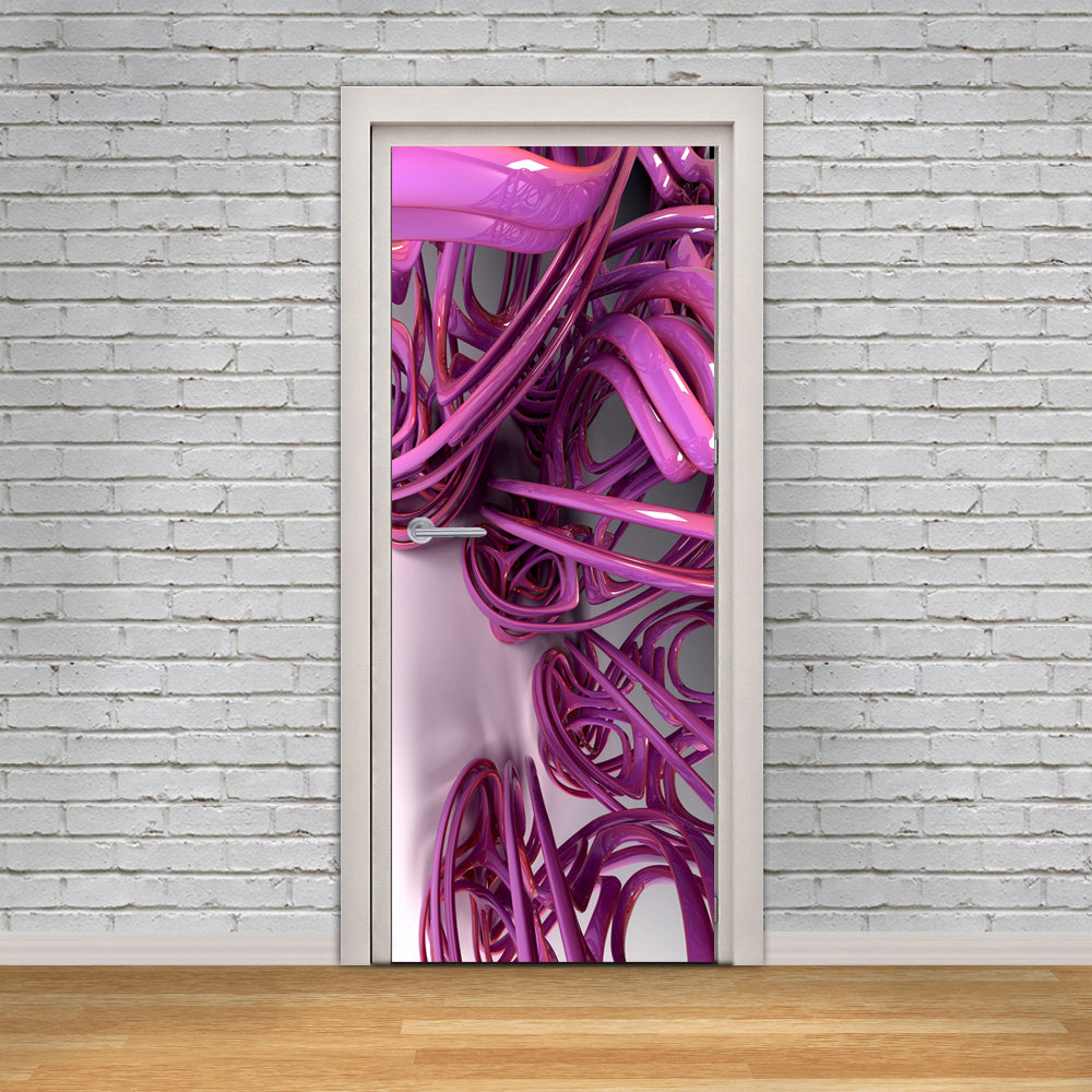 Liquid Metal DIY DOOR WRAP Decal Removable Sticker D207
