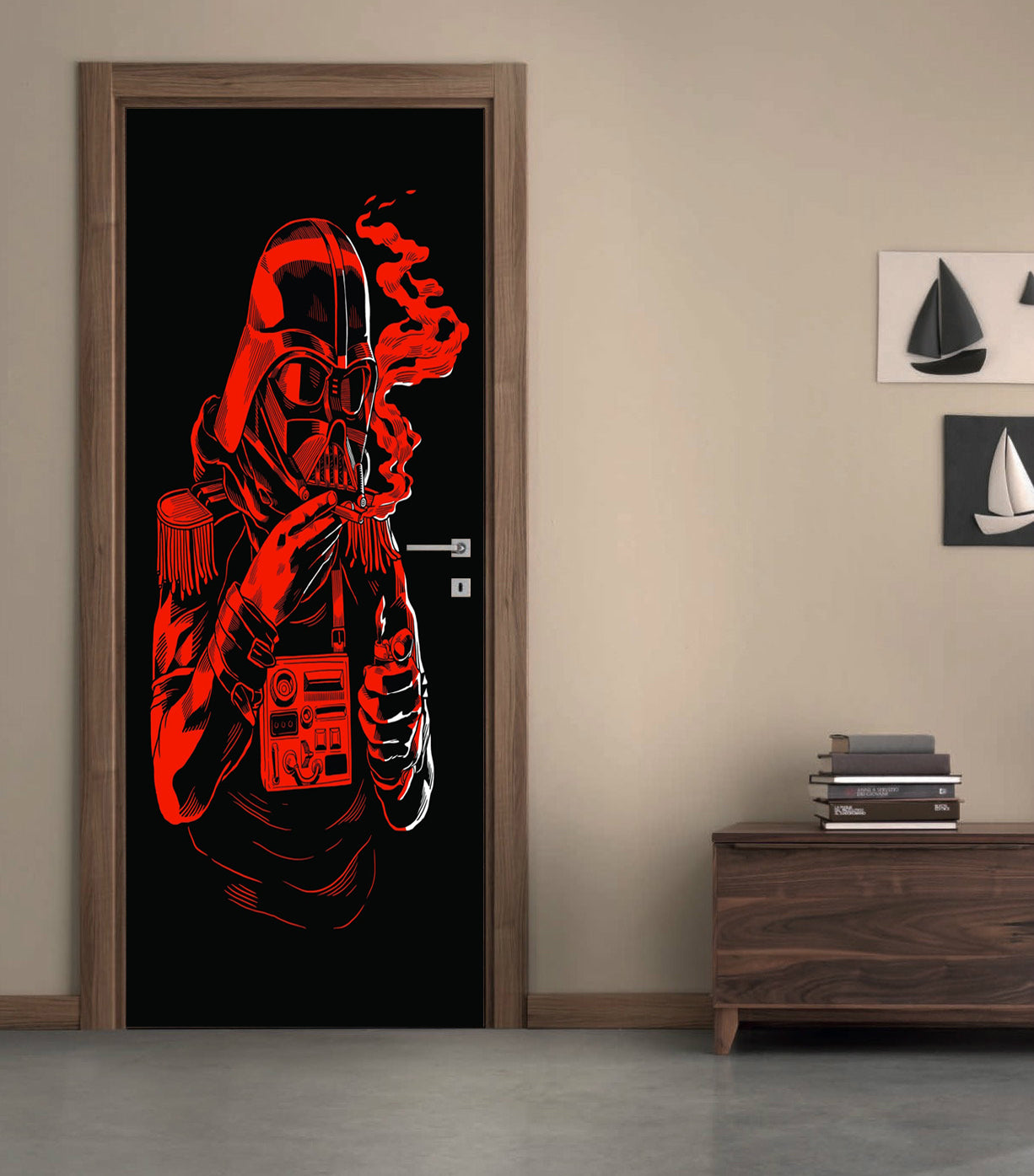 Darth Vader Star Wars DIY DOOR WRAP Decal Removable Sticker D209