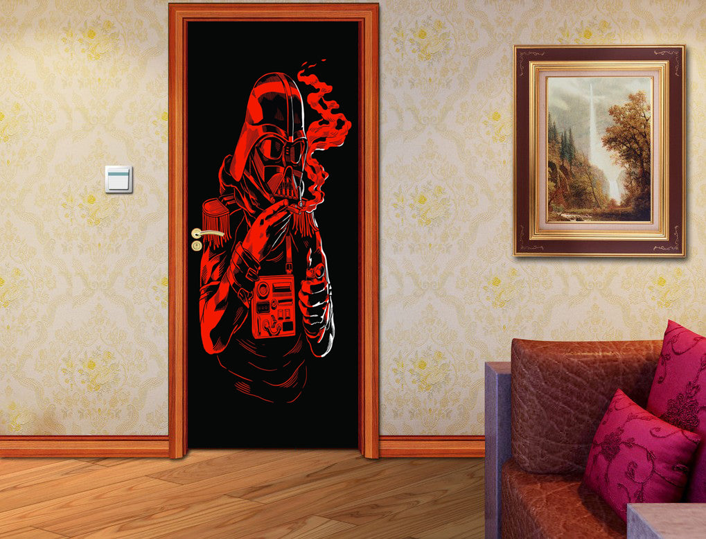 Darth Vader Star Wars DIY DOOR WRAP Decal Removable Sticker D209