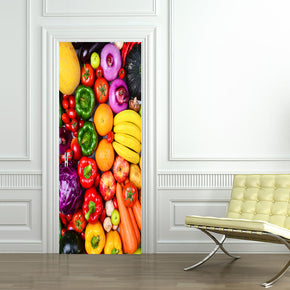 Vegi Fruit DIY DOOR WRAP Decal Removable Sticker D229