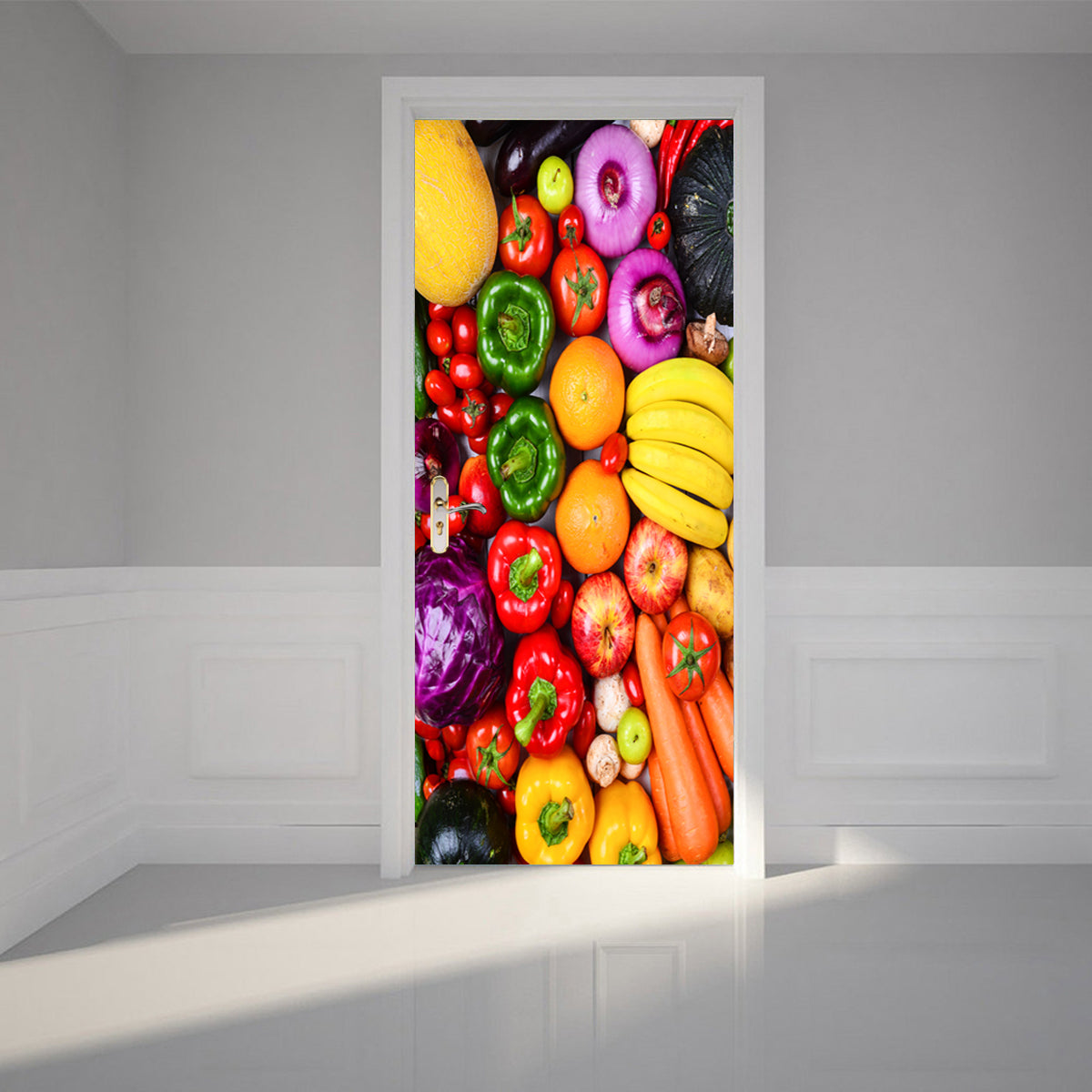 Vegi Fruit DIY DOOR WRAP Decal Removable Sticker D229
