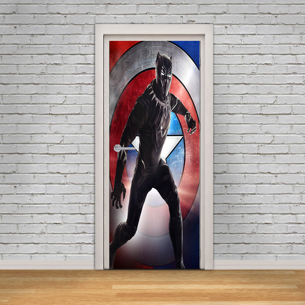 Super Hero Character DIY DOOR WRAP Decal Removable Sticker D262