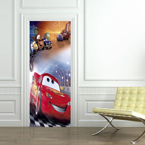 Cars Movie Lightning Mcqueen DIY DOOR WRAP Autocollant amovible D26