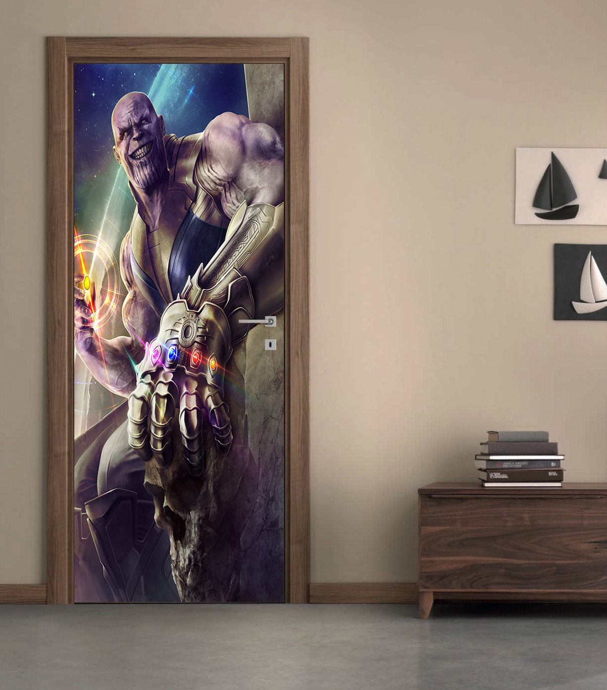 Villain Character DIY DOOR WRAP Decal Removable Sticker D276