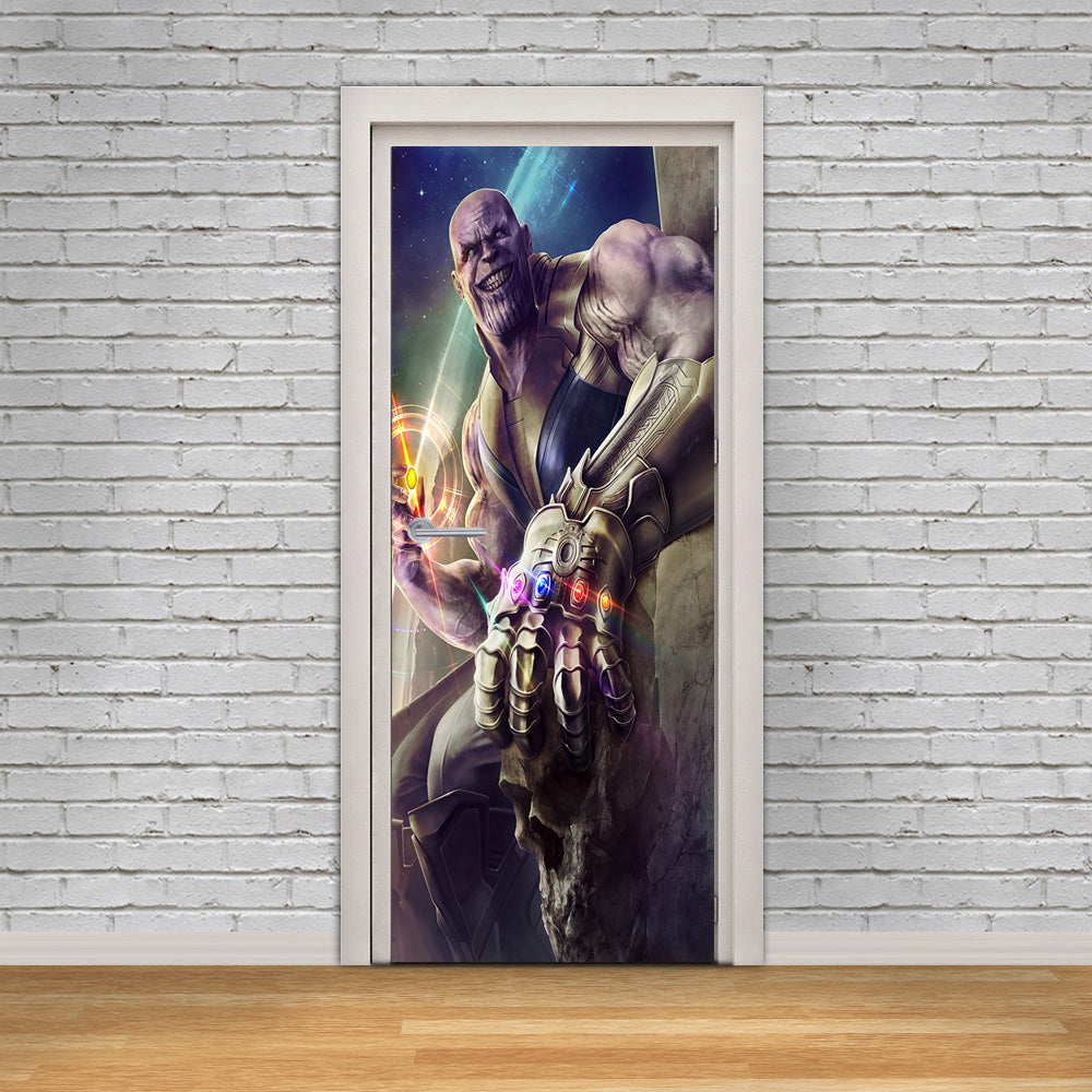 Villain Character DIY DOOR WRAP Decal Removable Sticker D276