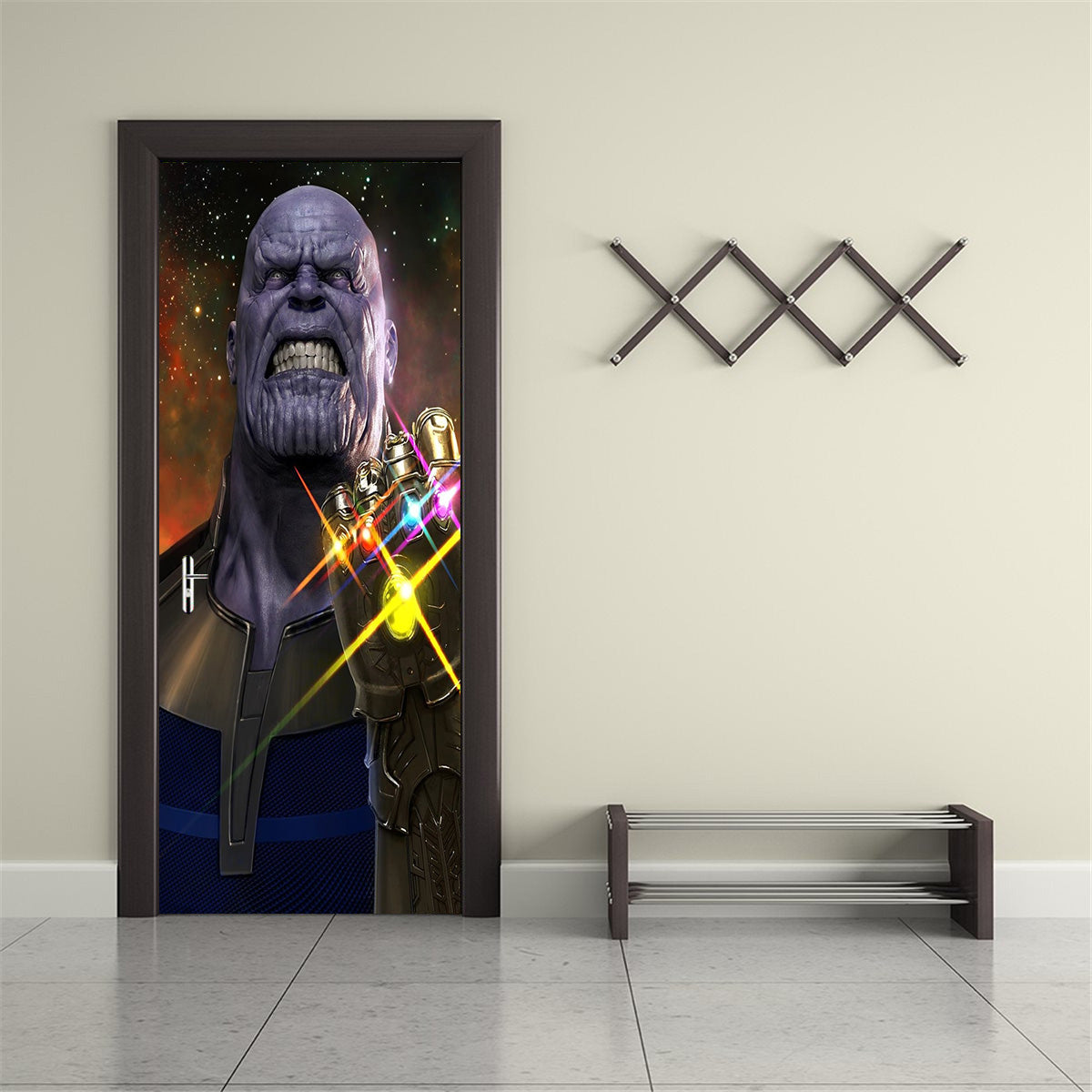 Villain Character DIY DOOR WRAP Decal Removable Sticker D277