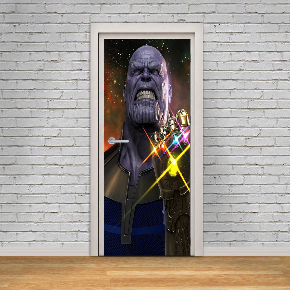 Villain Character DIY DOOR WRAP Decal Removable Sticker D277