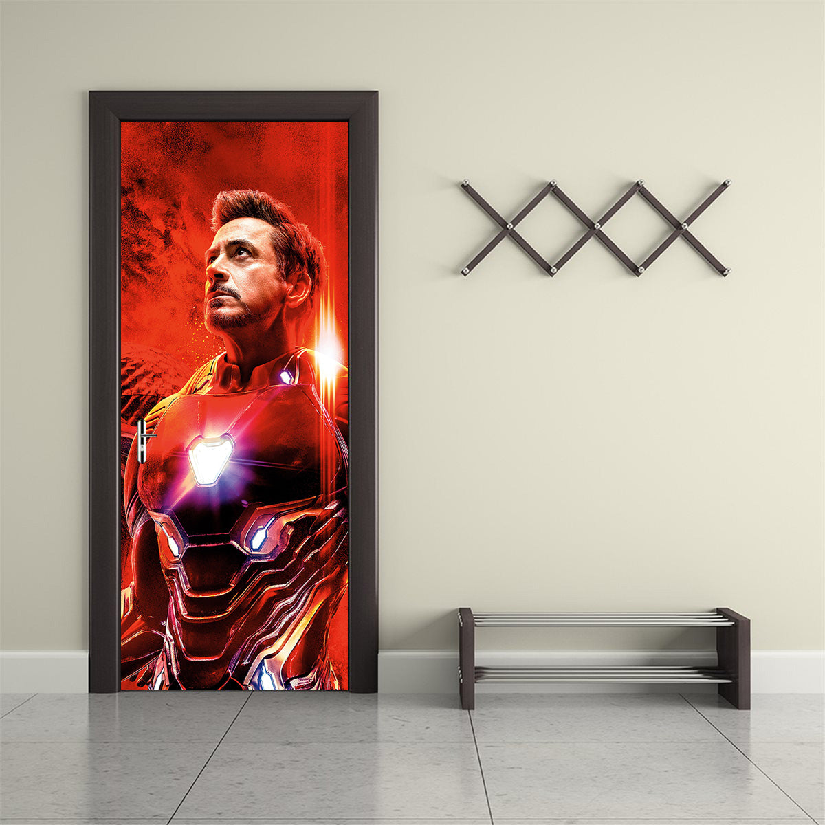 Super Hero Character DIY DOOR WRAP Decal Removable Sticker D297