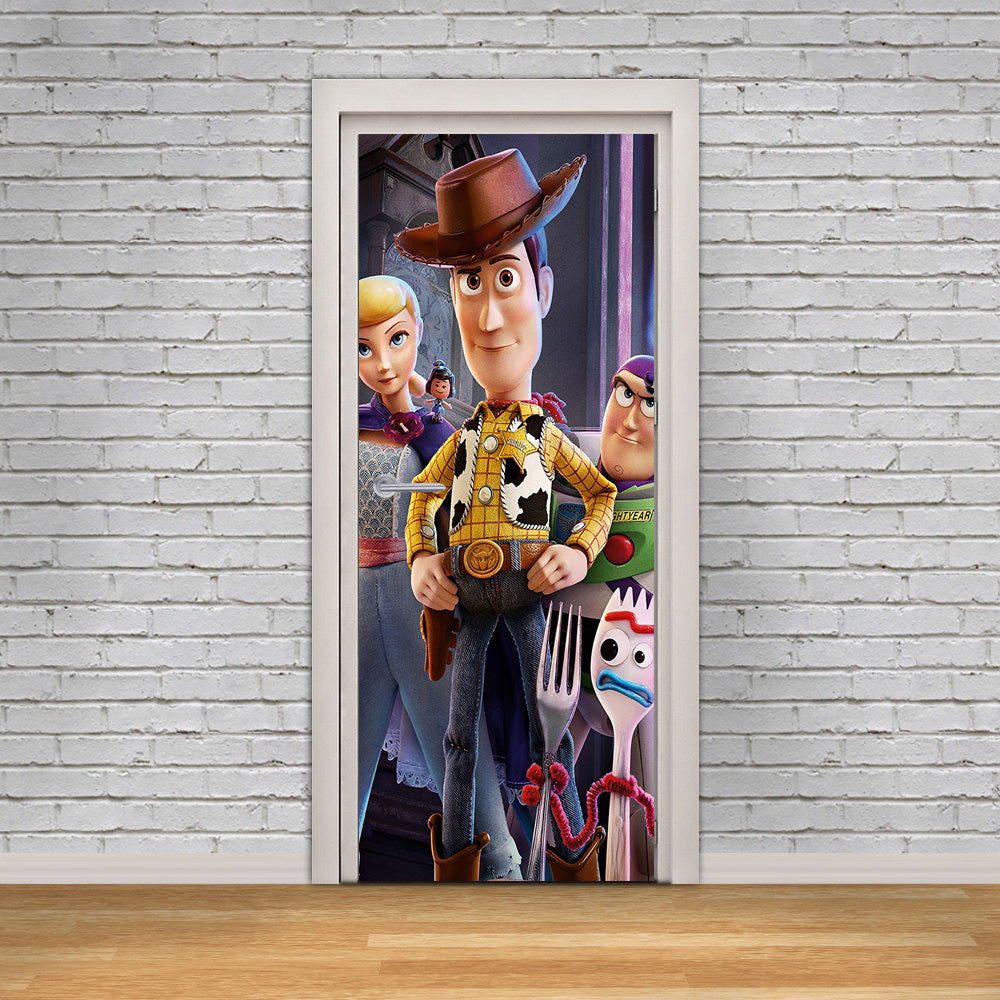 Toy Story Woody Buzz Nom personnalisé PORTE WRAP Autocollant amovible Décalque D308