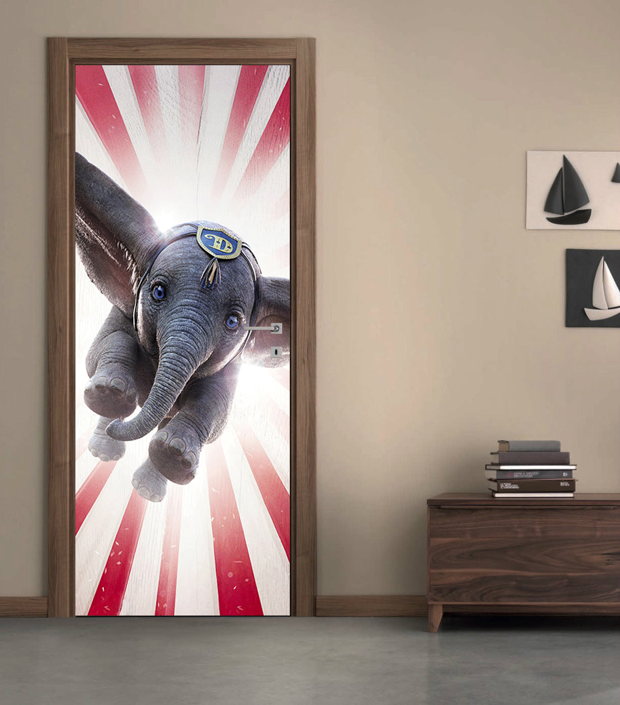 Dumbo DOOR WRAP Decal Sticker Amovible D314
