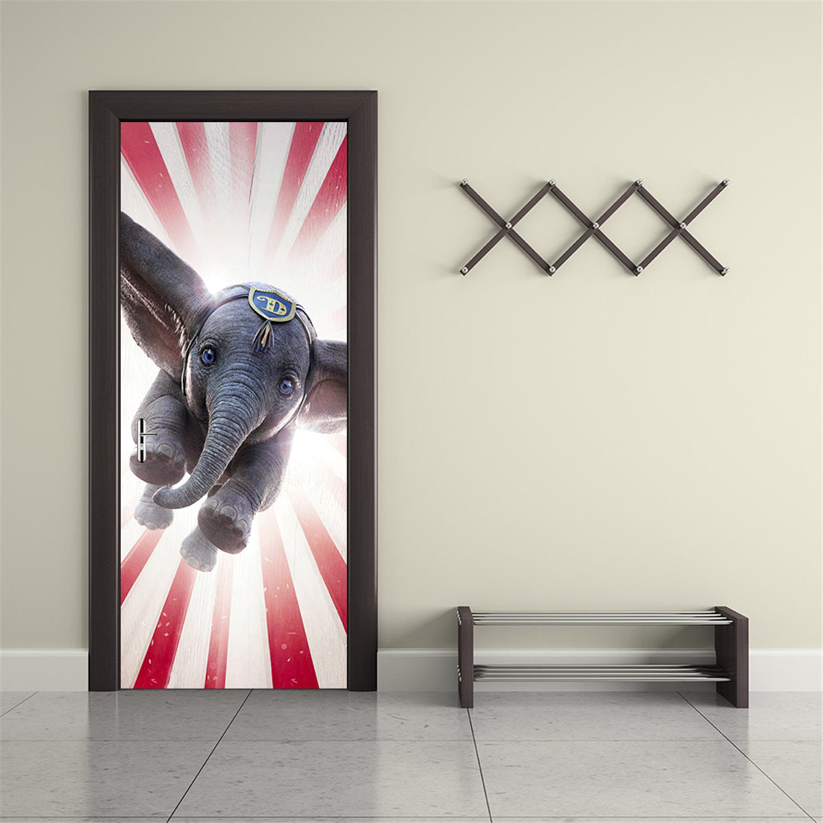 Dumbo DOOR WRAP Decal Sticker Amovible D314