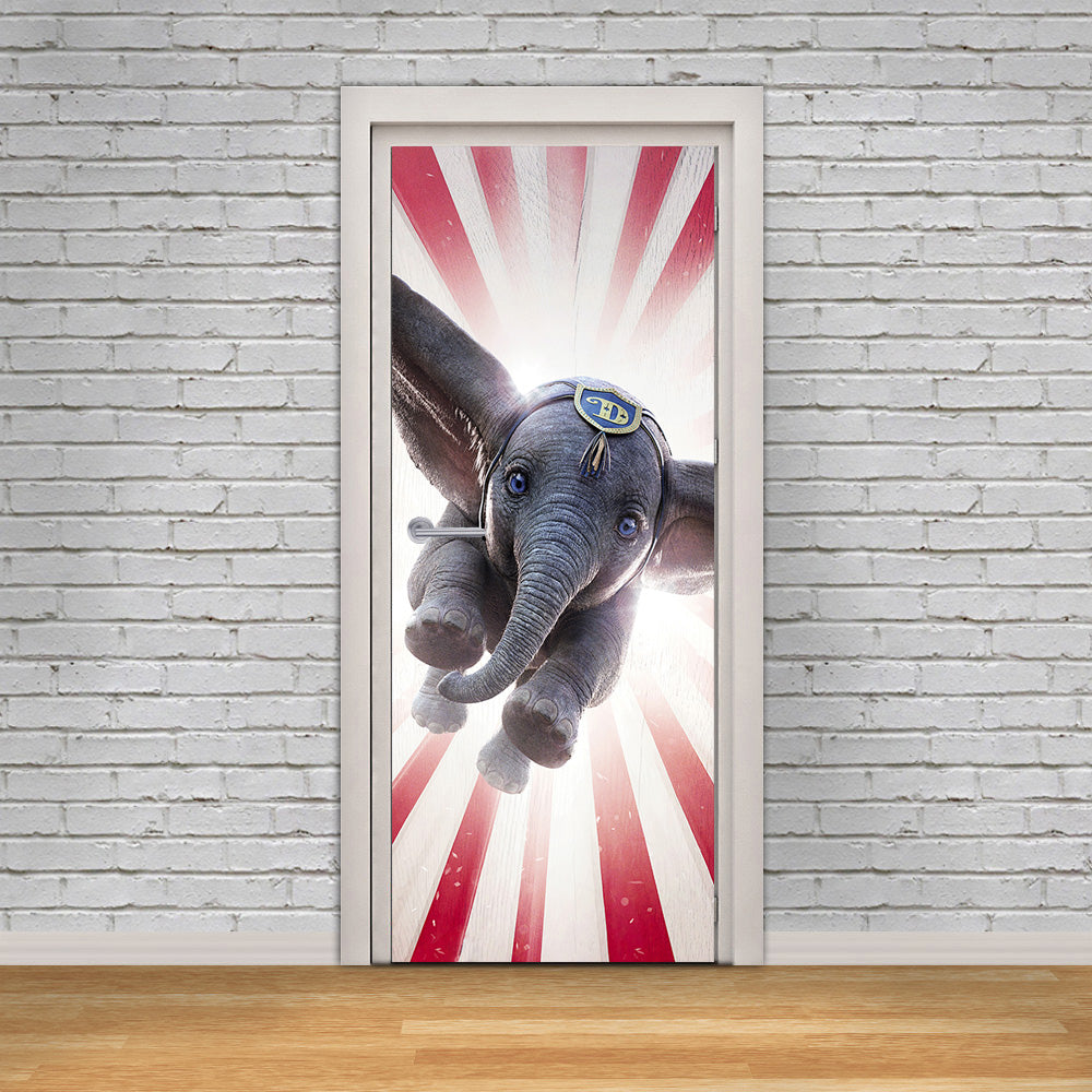 Dumbo DOOR WRAP Decal Sticker Amovible D314