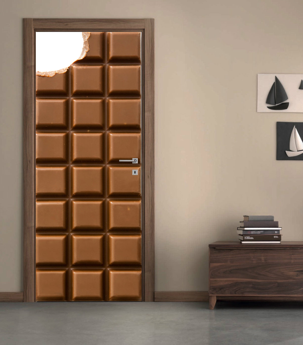 Chocolte Bar DIY DOOR WRAP Decal Removable Sticker D31