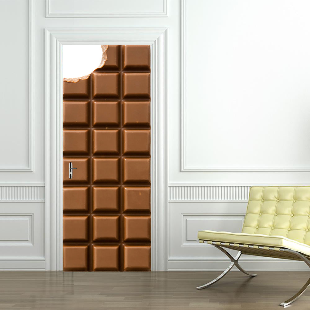 Chocolte Bar DIY DOOR WRAP Decal Removable Sticker D31