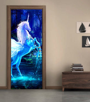 Unicorn Fantasy DIY DOOR WRAP Decal Removable Sticker D59