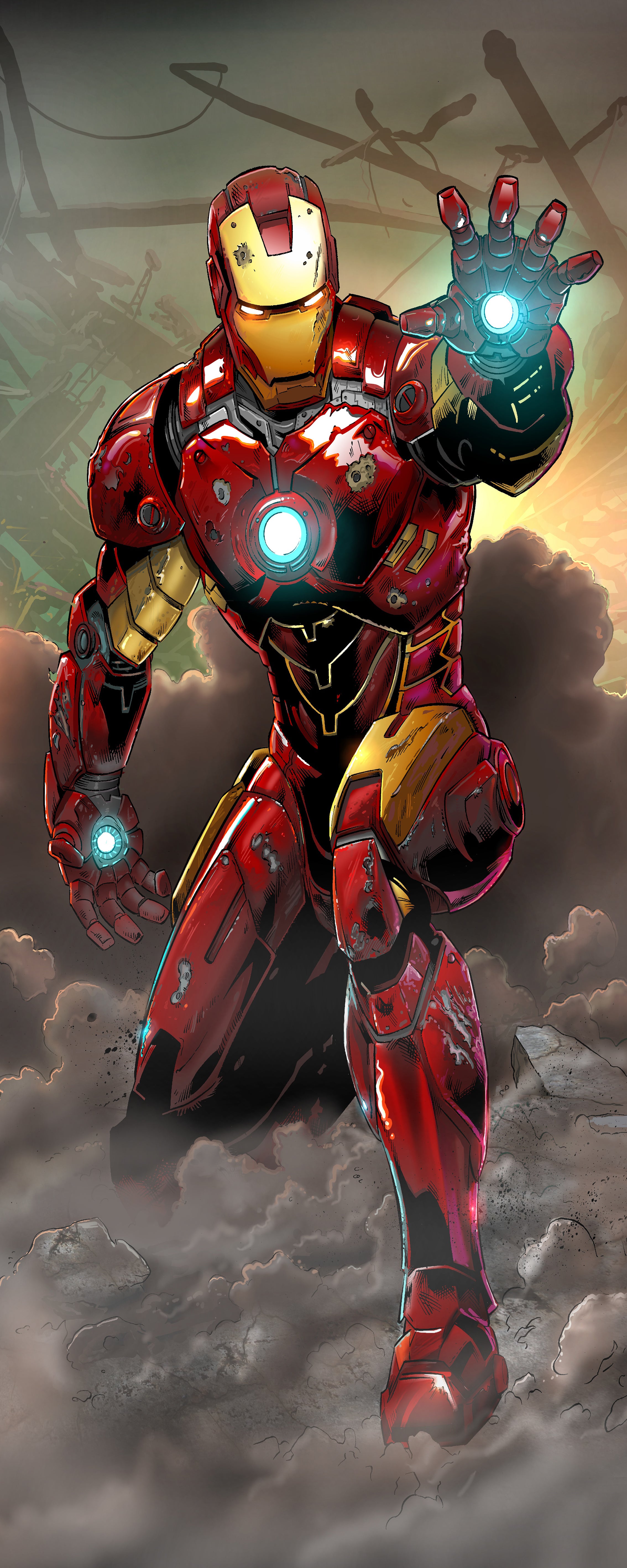 Super Hero Character DIY DOOR WRAP Decal Removable Sticker D63