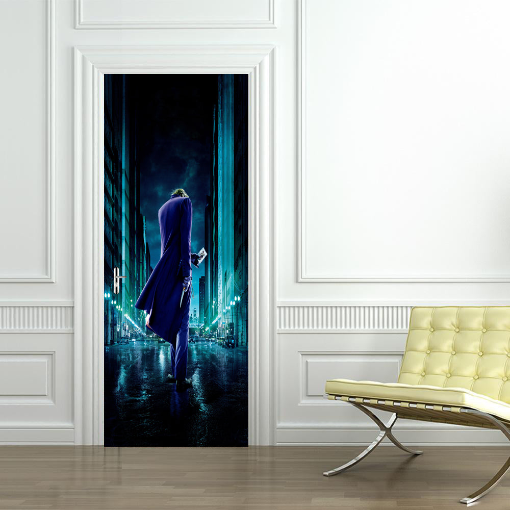 Villain Character DIY DOOR WRAP Decal Removable Sticker D70