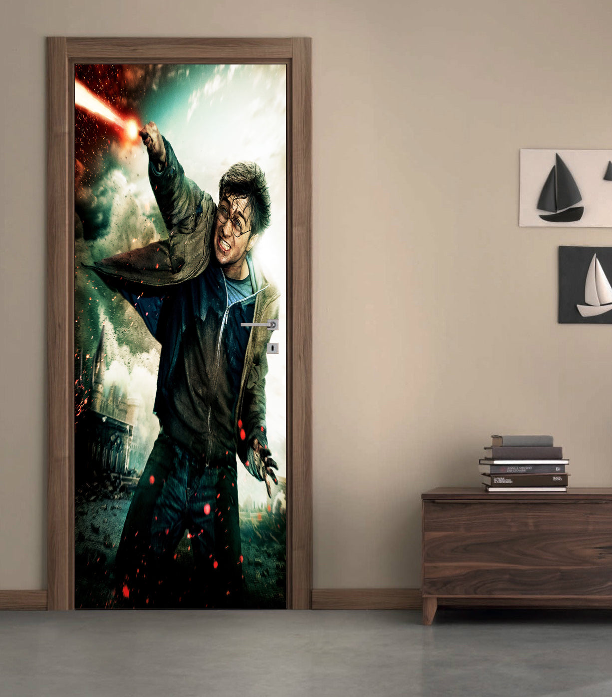 Harry Potter DIY DOOR WRAP Decal Removable Sticker D74