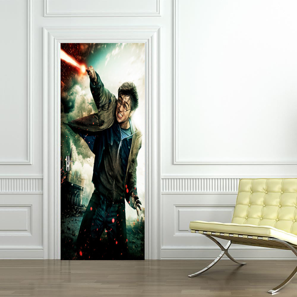 Harry Potter DIY DOOR WRAP Decal Removable Sticker D74