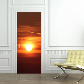 Sunset DIY DOOR WRAP Decal Removable Sticker D95