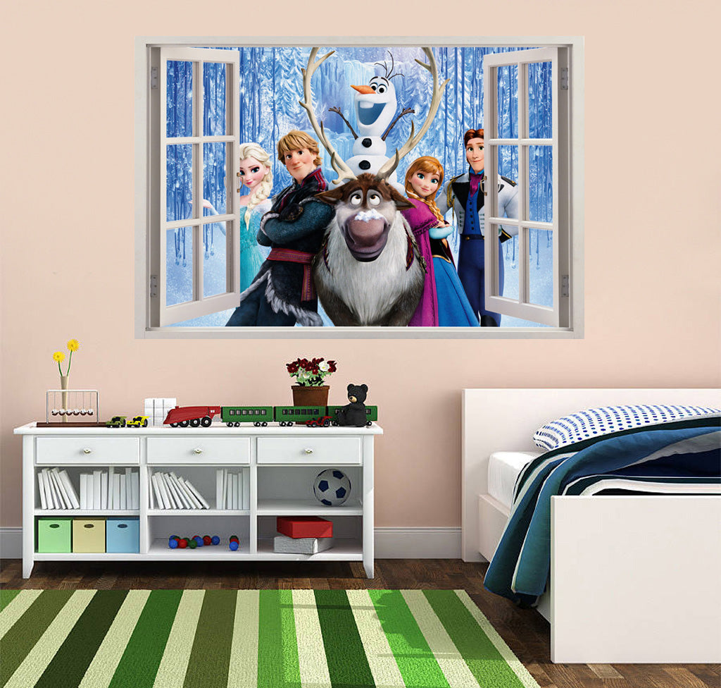 Frozen Characters 3D Window Wall Sticker Decal C045
