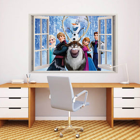 Frozen Characters 3D Window Wall Sticker Decal C045