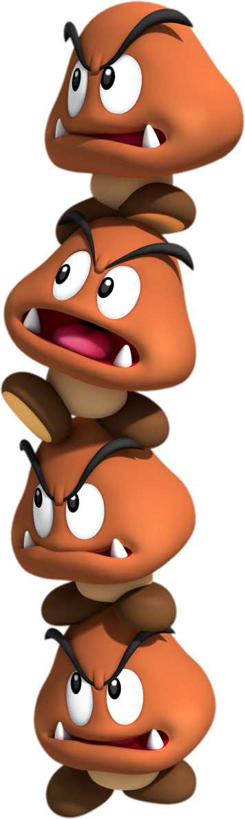 Goomba Tower Super Mario Bros Wall Sticker Decal 026